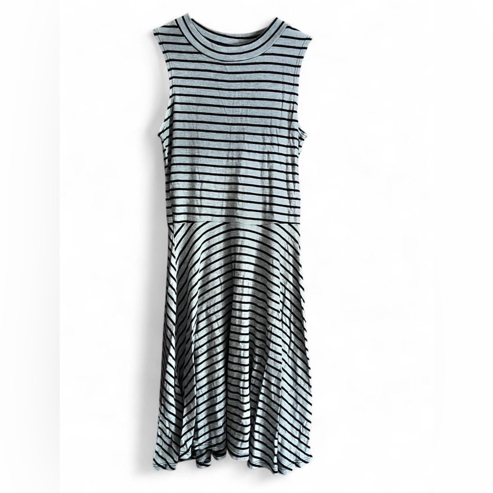 See You Monday Black and White Sleeveless Midi Gothcore Spooky Soft